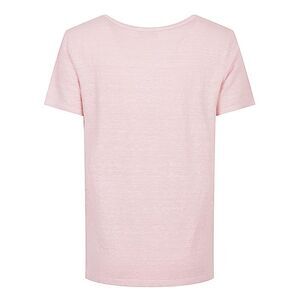 BASE MILANO Women's Linen Blend T-Shirt Women PINK T-Shirts & Tops